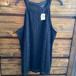 Torrid size 1 black lace top. NWT